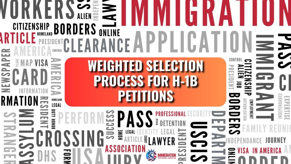 Weighted Selection Process for H-1B Petitions