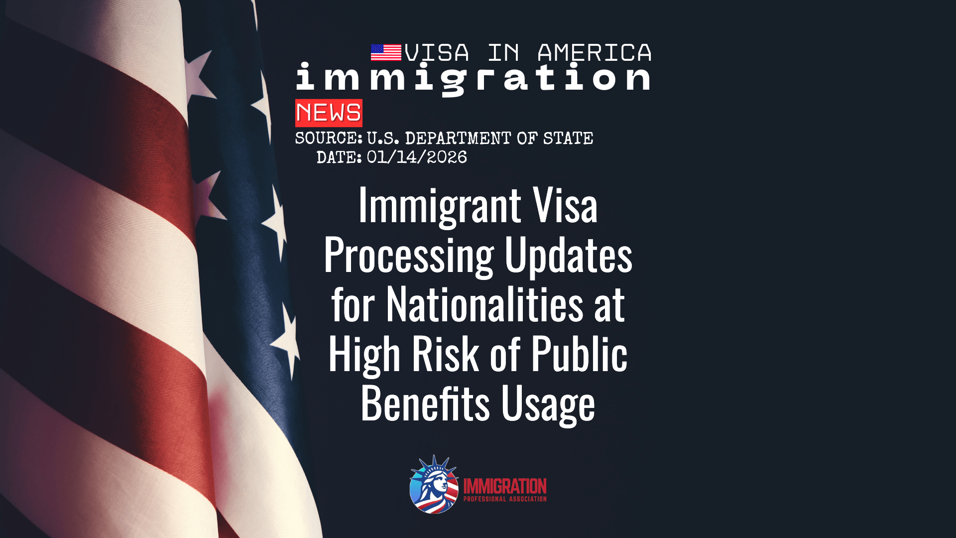 Immigrant Visa Pause for Designated High-Risk Nationalities