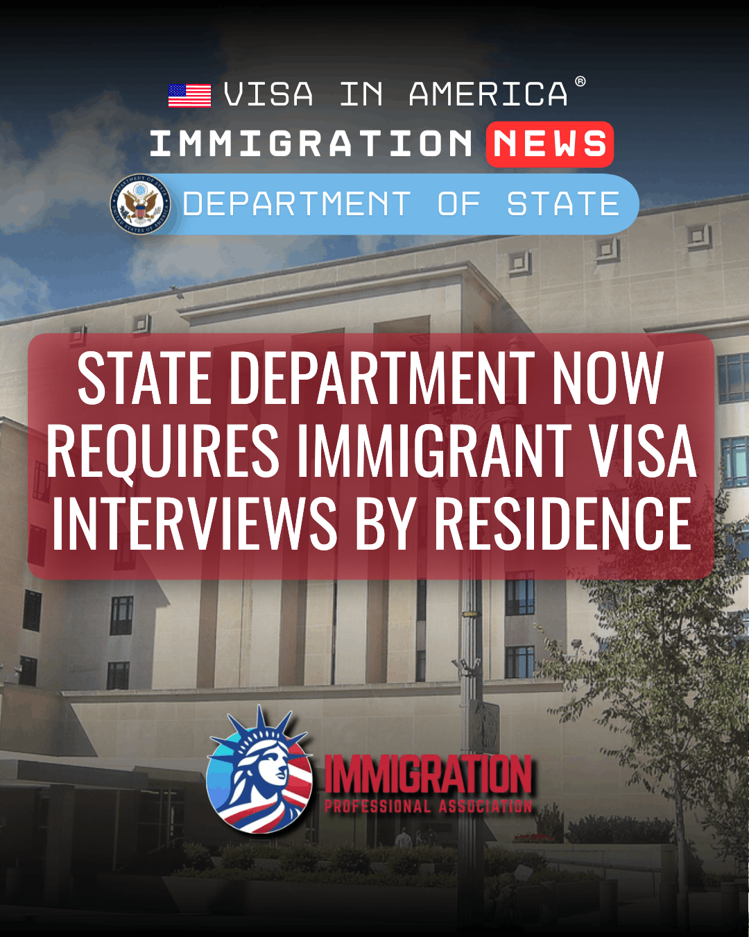 State Department Now Requires Immigrant Visa Interviews by Residence