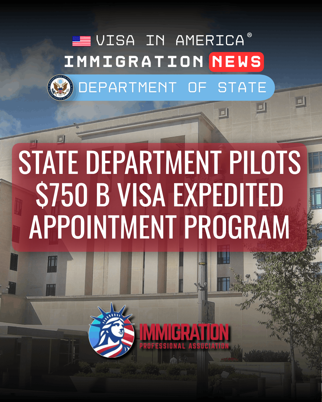 State Department Pilots $750 B Visa Expedited Appointment Program