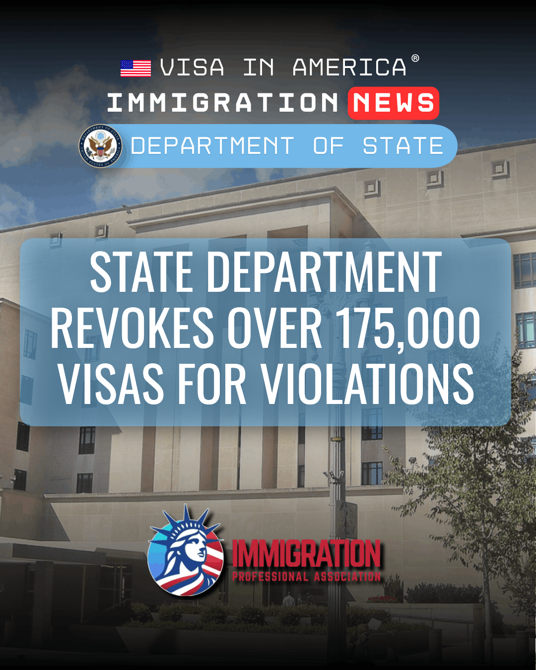 State Department Revokes Over 175,000 Visas for Violations