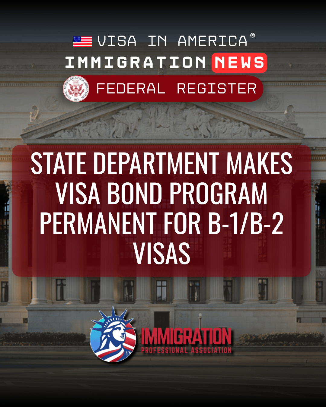 Permanent Visa Bond Program for B-1/B-2 Visas